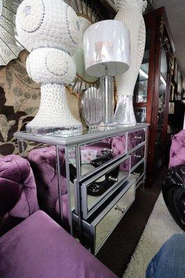 Mirrored Dresser, mirrored chests,coffee tables and more all available, call us today!