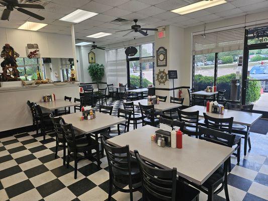 Inside is small and simple