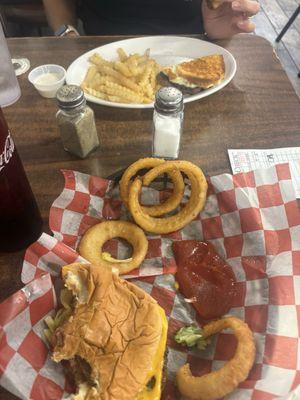 Bacon Cheeseburger and Patty melt