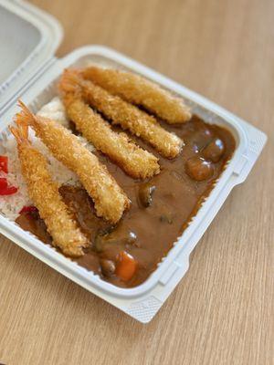 Fried Shrimp Curry with mushrooms (06/2025)