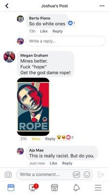 If you are looking for a local place owned by a 10/10 racist; then Megan Graham's Big Dog Catering is the right place for you.