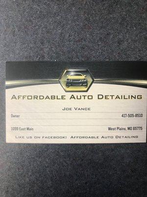 Affordable Auto Detailing