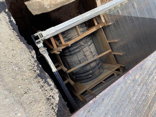 Concrete Collar Rebar Inspection