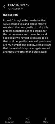 More broken promised by the solar company