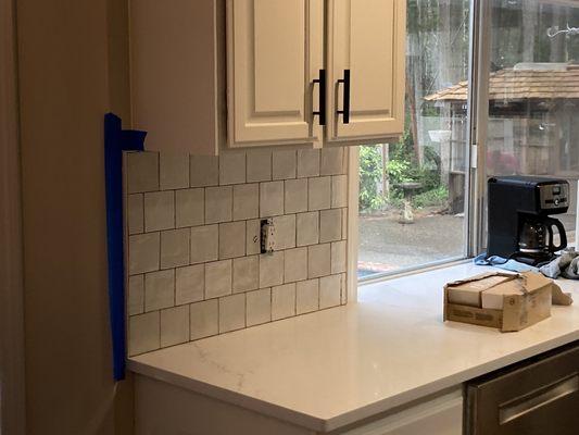 Tile and backsplash