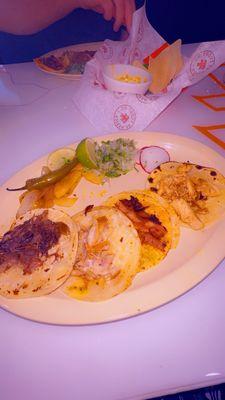 Tuesdays taco special- barbacoa, carnitas, chicken, and trompo street tacos.