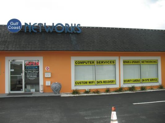 Our storefront on Corey Avenue with our own private parking lot