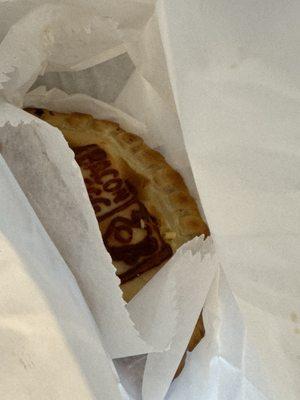 Bacon egg cheese empanada