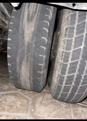 These are the "good tires" they sell here. Tire didn't even last a week i look under my car and this is what I see ? Ridiculous