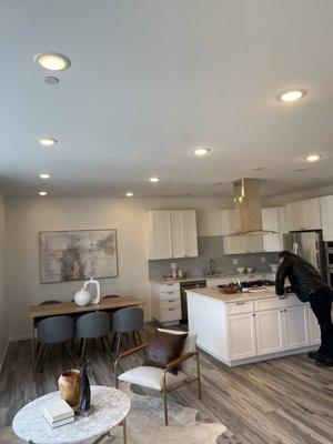Kitchen in new construction apartment we got through Dave Cunningham