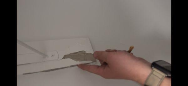 Paint was either all over the appliances or falling off