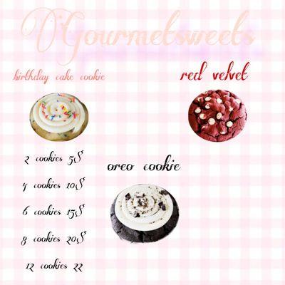 Text me for orders!! First person to order gets a discount and a free cookie with purchase, fresh with every order!