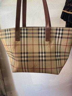 Burberry Plaid Tote