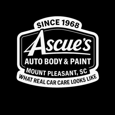 Voted Best Auto Body Shop in Mount Pleasant - 2025 by Mount Pleasant Magazine, Ascue's Auto Body & Paint Shop has proudly served the Lowcoun