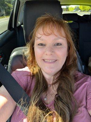 Picture of my hair with extensions, all thanks to Maria (The Hair Ninja)