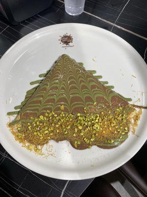 Dubai chocolate crepe