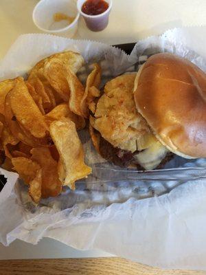 Pineapple Express. My husband got into mushroom swiss before I could get a photo