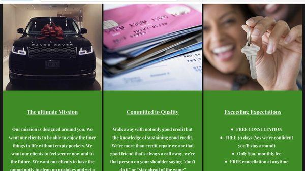 The car,house,credit cards