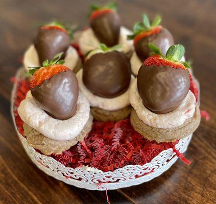 Chocolate covered strawberry cookies