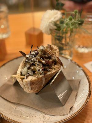 Mushroom Shawarma Pita