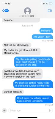 At least my vehicle arrived !!