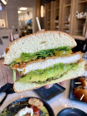 Fried chicken sandwich