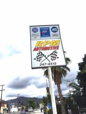 RPM sign