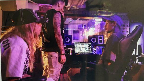 Studio session with lani(left), kenzie(middle) , and matt(right)