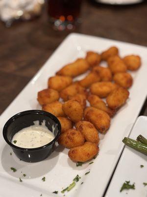 Cheese curds and house made ranch