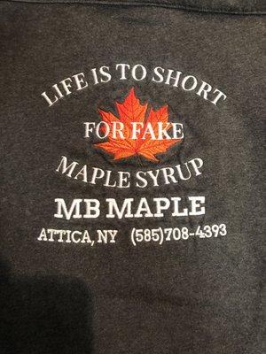 Life is to short for fake Maple Syrup!