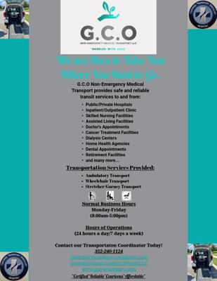 GCO Non-Emergency Medical Transport