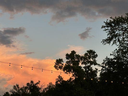 Gorgeous sunsets from outside area