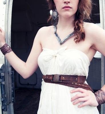 Ponomo Leather Belt front the Beaux & Arrow collection