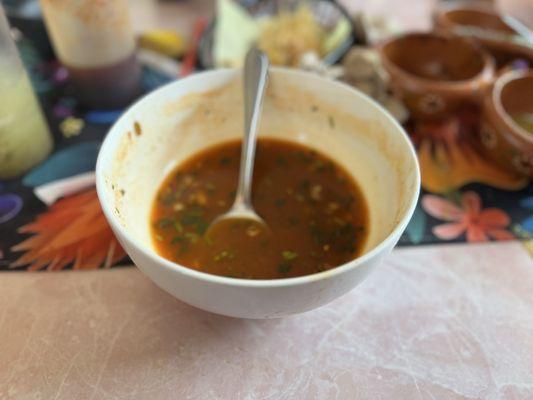 Empty bowl menudo