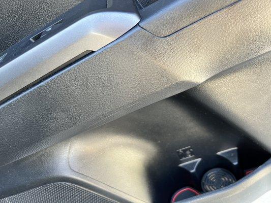 Scratched door panels