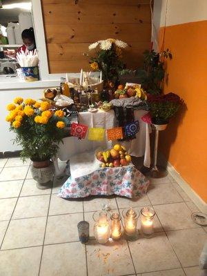 Día de Muertos shrine. I asked permission before taking the photo.