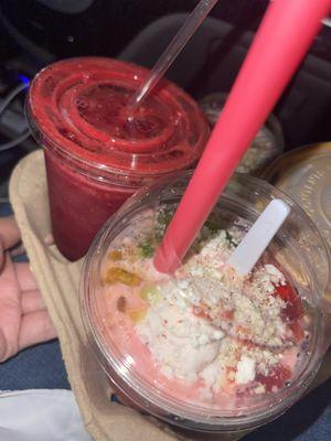 Beet Orange Juice  Strawberry Falooda