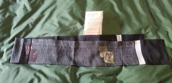 Elegant, understated scarf originally repurposed from an antique Kimono.