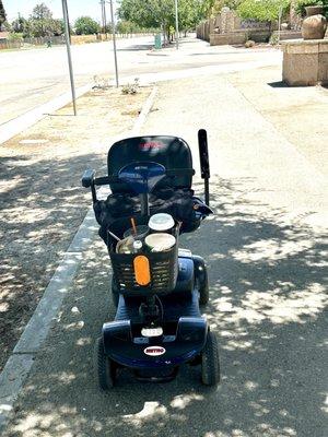 Almost 5 miles per hour maximum...variable speed.