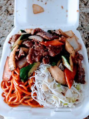 My final tray of food.