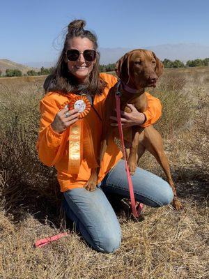 My life revolves around dogs. When I'm not grooming im training with one of mine.