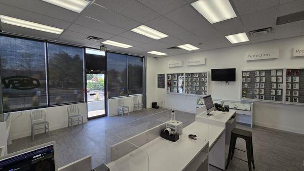 Wide shot of our lobby with seating.