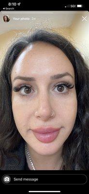 This is the second time I went it was clumpy and left eye is clearly horrible 7 days after service and 1 day before my birthday event