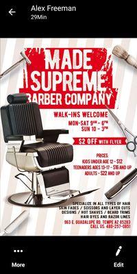 Made Supreme Barber Company