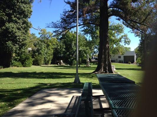 View from picnic area