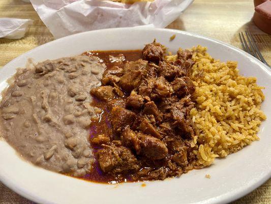 Carne Guisada Plate