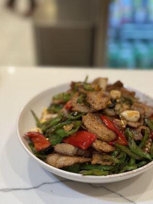 Berkshire Pork and Fried Egg Stir Fry