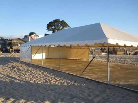 30x50 Classic Frame Tent on Roxbury Bay.