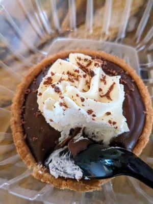Mini chocolate pie - I think somebody's grandma made it!!
