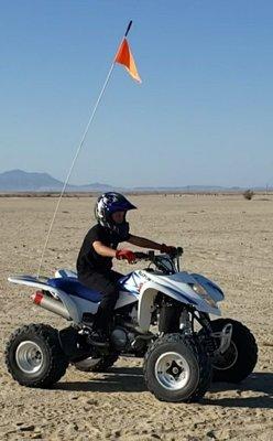 My son's second day riding.